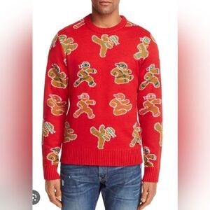 American stitch gingerbread ninja knit sweater